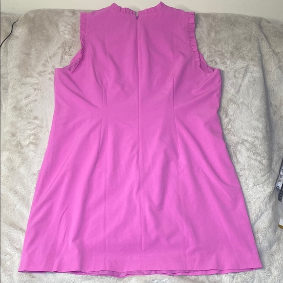 J. Crew Vibrant Pink Ruffle Sleeve Mini Dress - Picture 11 of 13
